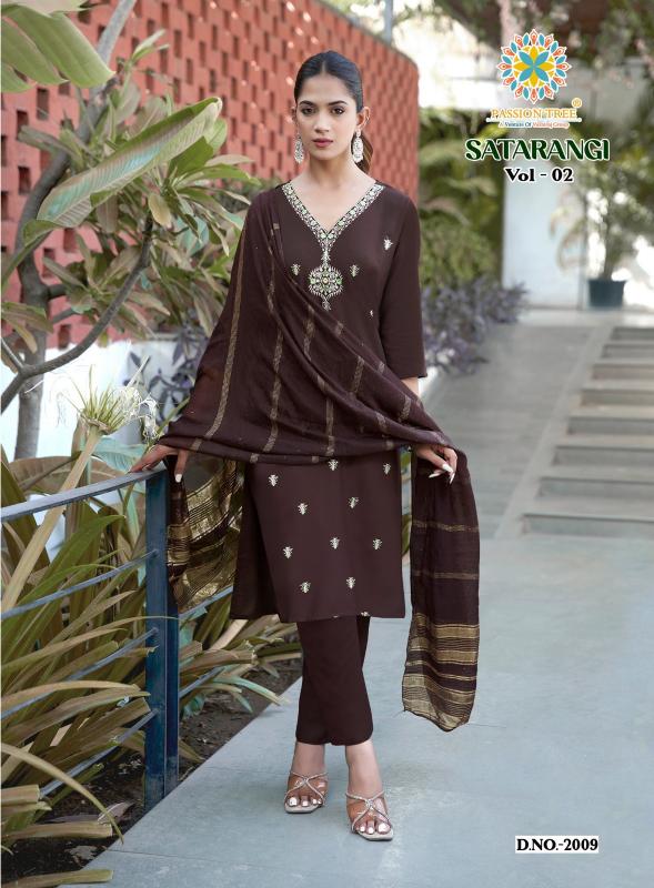 Passion tree satarangi vol-2 branded kurti wholesaler in kolkata